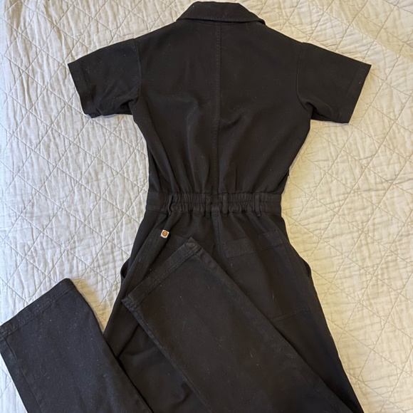 BBP Basic Black Short Sleeve Jumpsuit - Picture 3 of 4